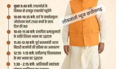 प्रधानमंत्री नरेंद्र मोदी का छत्तीसगढ़ दौरा — एक दिन में रचे छह ऐतिहासिक अध्याय, गूंजेगा “नवा छत्तीसगढ़” का स्वर