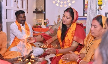 जन्मदिन के अवसर पर मंत्री  लक्ष्मी राजवाड़े ने किया हवन-पूजन, प्रदेश की सुख-समृद्धि की कामना