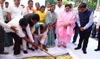 वन मंत्री ने किया कोंडागांव वनमंडल के नवीन कार्यालय भवन का भूमिपूजन