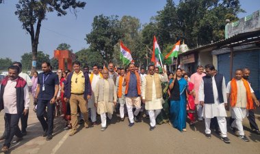 सरदार वल्लभभाई पटेल की 150वीं जयंती पर खोंगापानी से आमाखेरवा तक निकला भव्य यूनिटी मार्च, जनप्रतिनिधियों और हजारों नागरिकों ने दिखाई अद्वितीय एकता