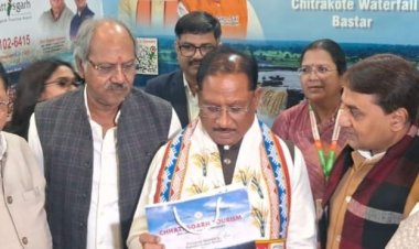 अंतरराष्ट्रीय व्यापार मेले में छत्तीसगढ़ की कला–संस्कृति का दमदार प्रदर्शन, सांसद अग्रवाल हुए शामिल