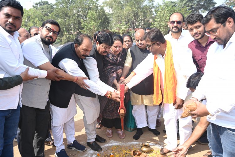 शंकर नगर का गौरव — बीटीआई ग्राउंड का भूमि पूजन, विधायक पुरंदर मिश्रा ने किया शुभारंभ