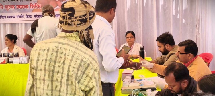 विश्व मधुमेह दिवस पर ग्राम पाराडोल में निःशुल्क स्वास्थ्य जांच शिविर आयोजित - 102 हितग्राही लाभान्वित