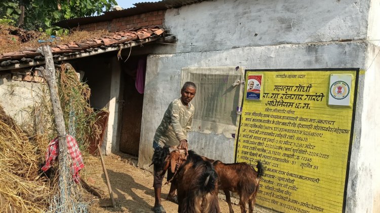 बकरी शेड निर्माण से महेत्तर लाल की आजीविका को मिला नया संबल