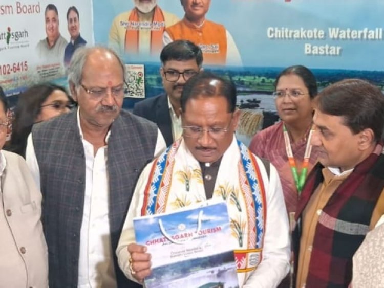 अंतरराष्ट्रीय व्यापार मेले में छत्तीसगढ़ की कला–संस्कृति का दमदार प्रदर्शन, सांसद अग्रवाल हुए शामिल