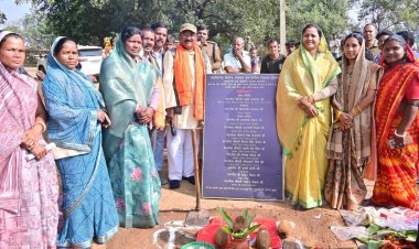 मंत्री  लक्ष्मी राजवाड़े ने मुख्यमंत्री ग्राम गौरव पथ योजना के तहत 157 लाख रुपए से अधिक के विकास कार्यों का किया भूमि पूजन