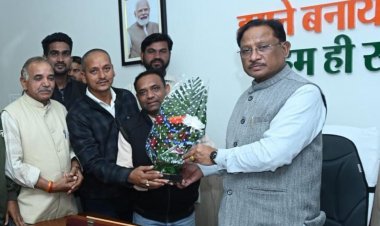 मुख्यमंत्री  विष्णु देव साय से कुंभकार समाज के प्रतिनिधि मंडल की सौजन्य मुलाकात