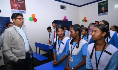 वित्तमंत्री ओ.पी.चौधरी ने किया रेंगालपाली में सर्वसुविधायुक्त उच्चतर माध्यमिक विद्यालय भवन का लोकार्पण