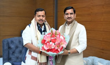 केंद्रीय आवासन एवं शहरी कार्य राज्य मंत्री तोखन साहू ने भाजपा राष्ट्रीय कार्यकारी अध्यक्ष से की सौजन्य भेंट