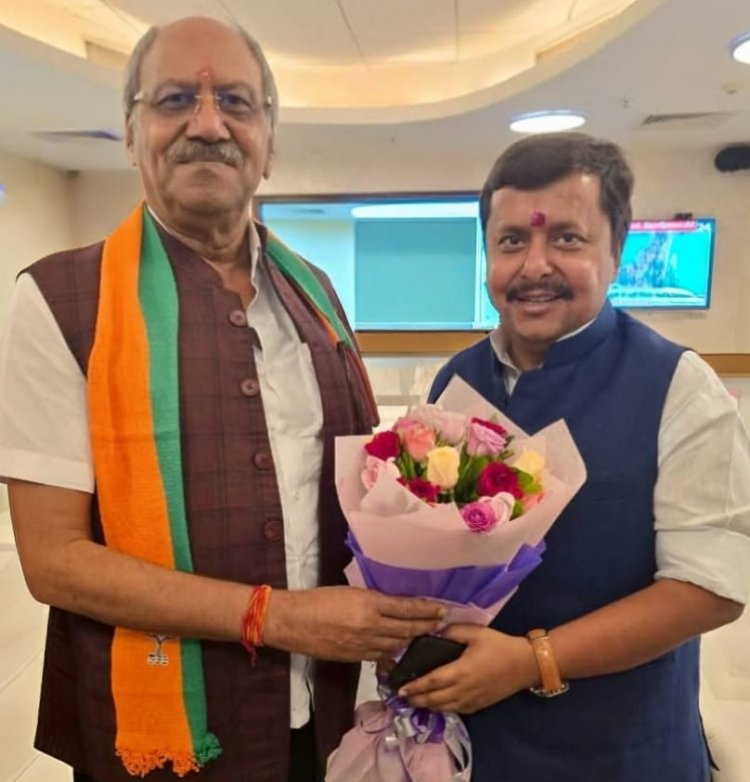 नितिन नबीन जी के राष्ट्रीय कार्यकारी अध्यक्ष बनने पर सांसद बृजमोहन अग्रवाल ने दी बधाई