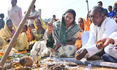 मंत्री लक्ष्मी राजवाड़े ने दो सड़क निर्माण कार्यों का किया भूमिपूजन