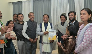 मुख्यमंत्री  विष्णुदेव साय ने पीएम सूर्यघर मुफ्त बिजली योजना के अंतर्गत स्थापित सोलर सिस्टम का किया निरीक्षण