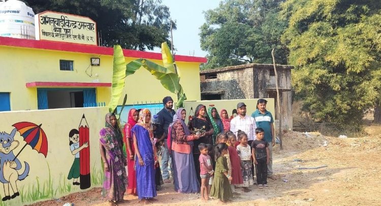 ग्राम पंचायत उमरवाह में आंगनबाड़ी केंद्र का भव्य शुभारंभ  ग्रामीण विकास की दिशा में महत्वपूर्ण पहल