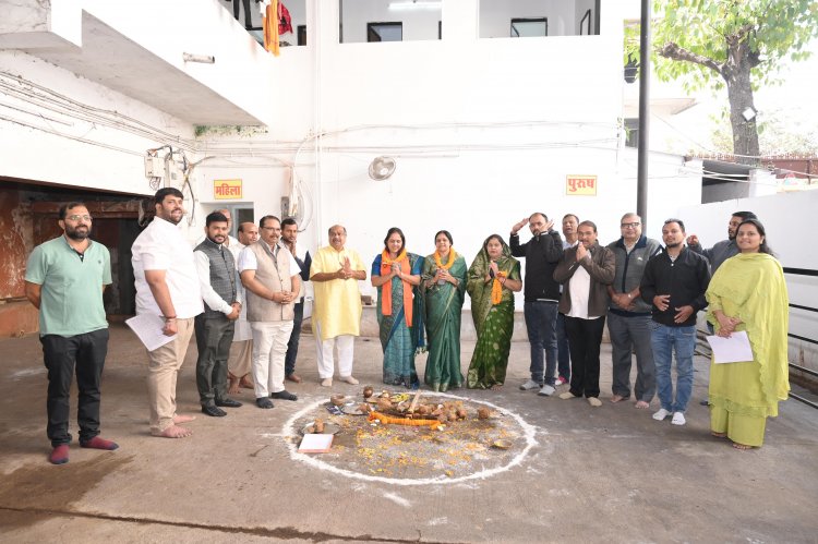 जगन्नाथ मंदिर परिसर में 10 सीटर सार्वजनिक शौचालय निर्माण का भूमिपूजन संपन्न