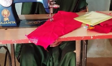 सहायता राशि से सिलाई मशीन खरीद भगवती रात्रे बनी आत्मनिर्भर