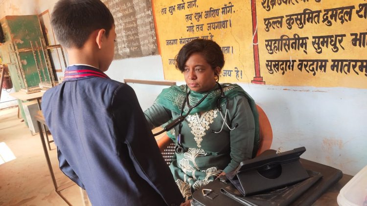 "प्रोजेक्ट धड़कन" के अंतर्गत बच्चों की हुई निःशुल्क हृदय जांच, 1091 बच्चों की हुई स्क्रीनिंग