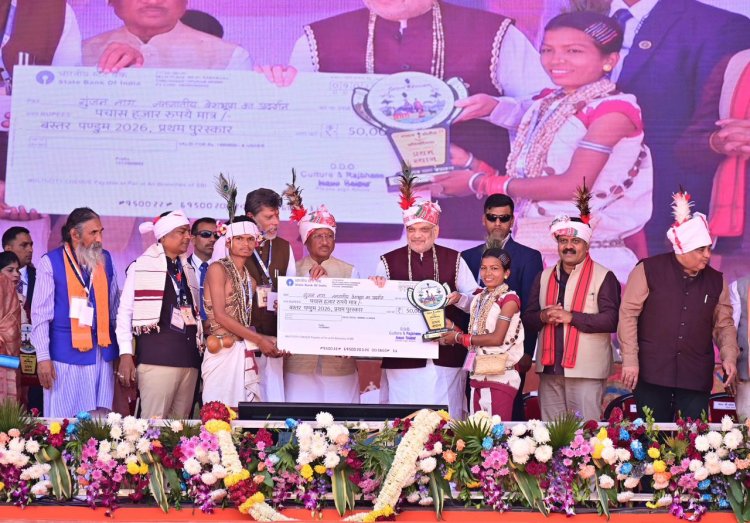गृहमंत्री अमित शाह और मुख्यमंत्री  विष्णुदेव साय ने किया सम्मानित