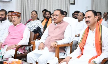 प्रधानमंत्री की 'मन की बात' विकसित भारत के संकल्प को देती है नई ऊर्जा : मुख्यमंत्री श्री विष्णु देव साय