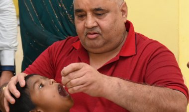 हर बच्चे तक पहुंचे पोलियो की सुरक्षा का कवच : पर्यटन एवं संस्कृति मंत्री श्री राजेश अग्रवाल ने पिलाई जीवनरक्षक खुराक