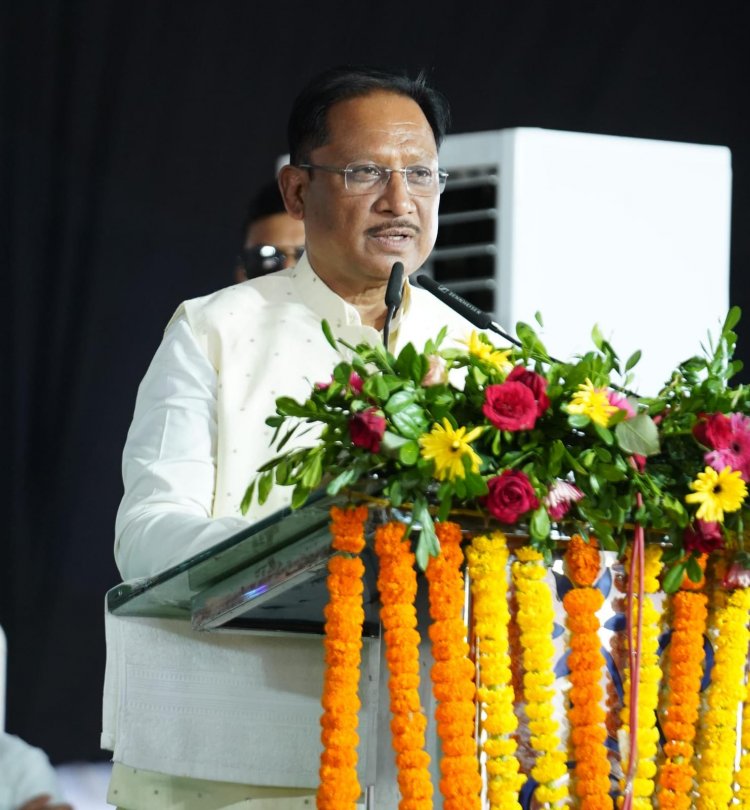 मुख्यमंत्री श्री साय नवनिर्मित नगर पंचायत शिवनंदनपुर के शपथ ग्रहण समारोह में हुए शामिल