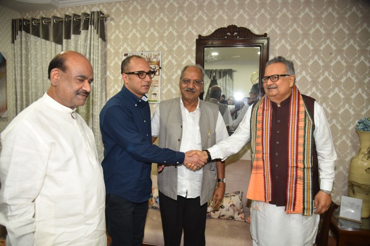 लोकसभा अध्यक्ष श्री ओम बिरला का रायपुर में भव्य स्वागत; सांसद बृजमोहन अग्रवाल ने आयोजित की 'हाई टी'