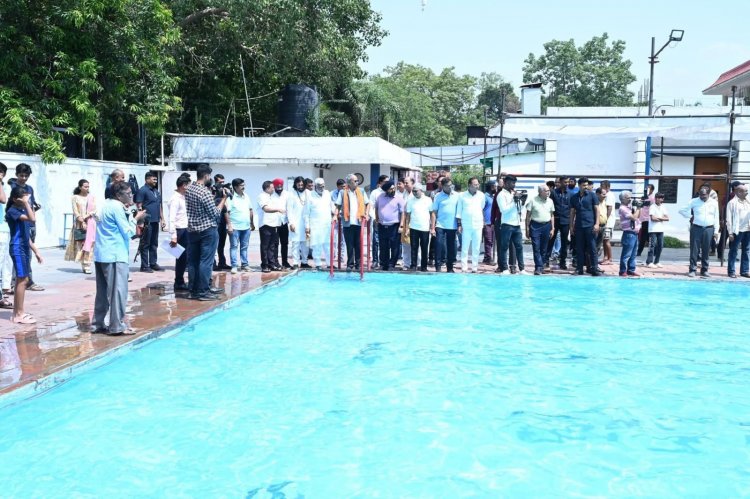 यूनियन क्लब के मेगा समर कैम्प की सिल्वर जुबली में शामिल हुए सांसद बृजमोहन अग्रवाल, प्रतिभागियों को किया सम्मानित