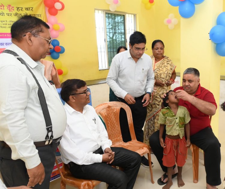 हर बच्चे तक पहुंचे पोलियो की सुरक्षा का कवच : पर्यटन एवं संस्कृति मंत्री श्री राजेश अग्रवाल ने पिलाई जीवनरक्षक खुराक