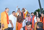 भारी बारिश भी नहीं रोक सकी नशामुक्त भारत की पदयात्रा