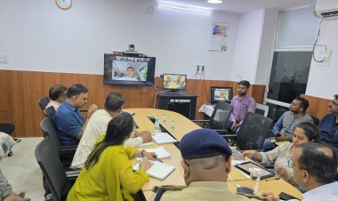वित्त मंत्री श्री ओ.पी. चौधरी ने प्रभार जिले की वर्चुअल बैठक लेकर ‘सेवा संकल्प अभियान’ की तैयारियों की समीक्षा की