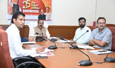 उप मुख्यमंत्री श्री अरुण साव ने ‘सेवा संकल्प अभियान’ की तैयारियों की समीक्षा की