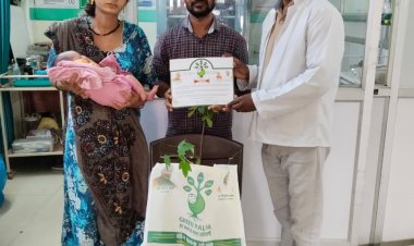 प्रोजेक्ट ग्रीन पालना: पर्यावरण संरक्षण का संदेश, प्रसूता माताओं को हरियाली की भेंट