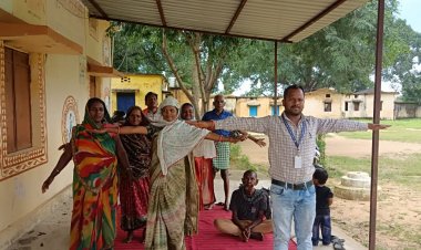 सेवा संकल्प अभियान -जिला प्रशासन के निर्देशन में MCB जिले के सभी आयुष्मान आरोग्य मंदिरों में गूंजा 'योग का संदेश