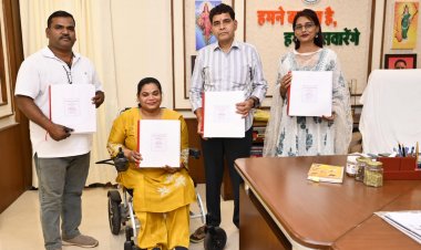 ब्रेल पुस्तक से दृष्टिबाधित विद्यार्थियों को कानूनी अधिकारों और शासकीय योजनाओं की मिलेगी जानकारी - राजस्व मंत्री श्री टंक राम वर्मा