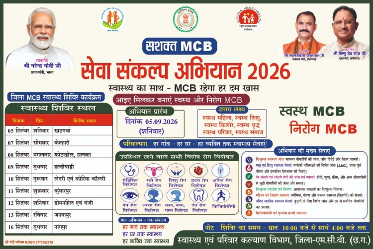 सशक्त एमसीबी सेवा संकल्प अभियान से स्वास्थ्य सेवाओं को मिली नई रफ्तार