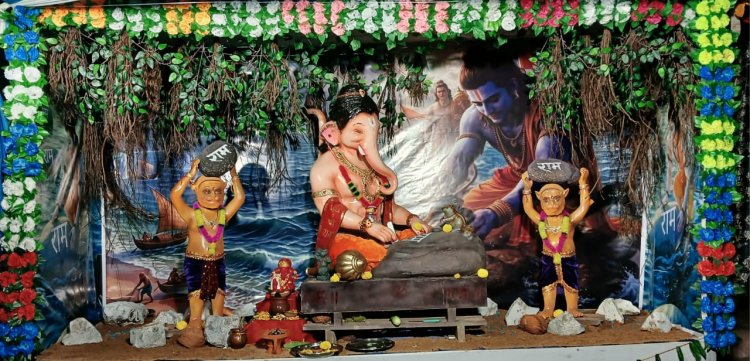 दुर्गा नगर पंडरी की श्री हनुमान गणेशोत्सव समिति ने सजाई आकर्षक गणेश प्रतिमा, दर्शन के लिए उमड़ रहे श्रद्धालु