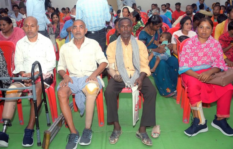 सेवा संकल्प अभियान के तहत दिव्यांगजनों को मिला सशक्तिकरण का संबल