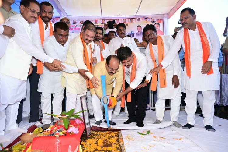 उप मुख्यमंत्री श्री अरुण साव और श्री विजय शर्मा ने रखी कवर्धा के नए स्वरूप की नींव, 54 करोड़ से बनेगी 4 लेन सड़क