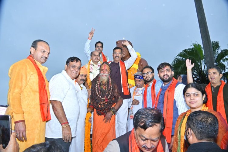 भारी बारिश भी नहीं रोक सकी नशामुक्त भारत की पदयात्रा